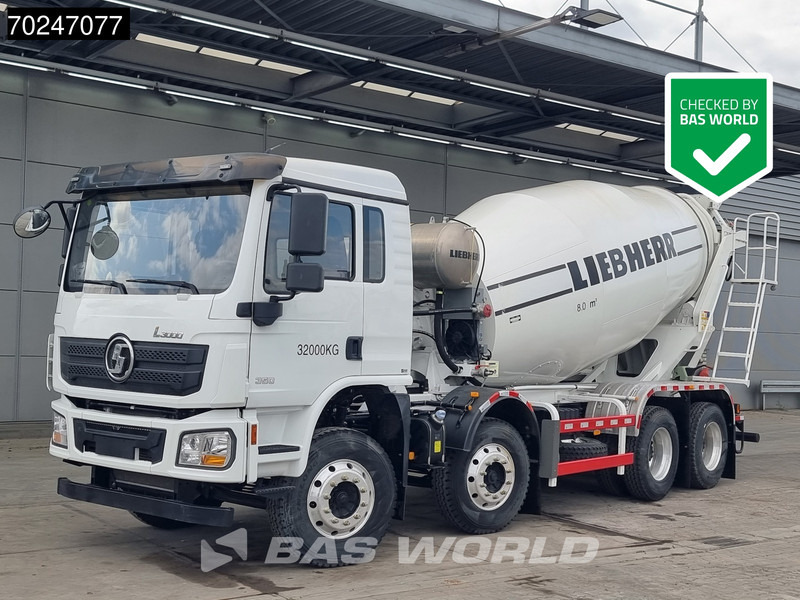 SHACMAN L3000 8X4 NEW 8m3 Liebherr Mixer Big Axle Steel suspension - Concrete mixer truck: picture 1 SHACMAN L3000 8X4 NEW 8m3 Liebherr Mixer Big Axle Steel suspension - Concrete mixer truck: picture 1