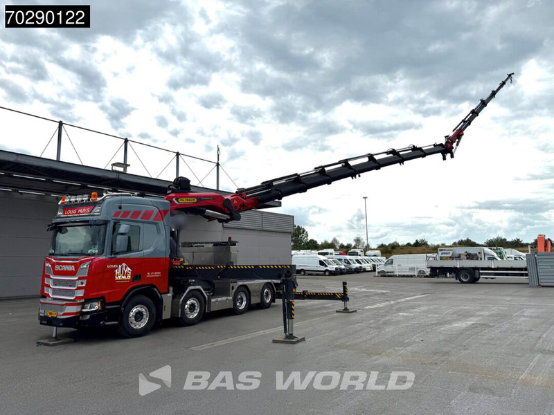 Scania R500 8X2 NL-Truck Palfinger PK165002 TEC 7 Crane Winch Fly-Jib Retarder Lift+steering - Dropside/ Flatbed truck, Crane truck: picture 3 Scania R500 8X2 NL-Truck Palfinger PK165002 TEC 7 Crane Winch Fly-Jib Retarder Lift+steering - Dropside/ Flatbed truck, Crane truck: picture 3