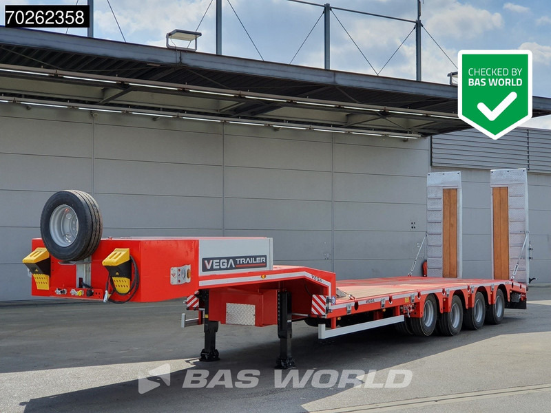 Vega STANDARD LOWBED 2 axles Lift + 2xLenkachse Hydraulic Ramps - Low loader semi-trailer: picture 1 Vega STANDARD LOWBED 2 axles Lift + 2xLenkachse Hydraulic Ramps - Low loader semi-trailer: picture 1