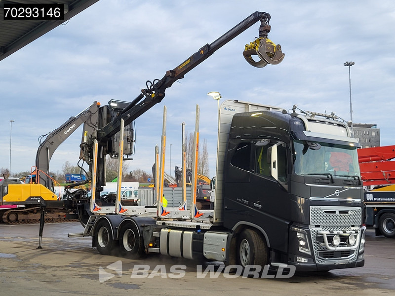 Volvo FH16 750 FH16 6X4 HIAB LOGLIFT F108S 83 Wood crane Retarder VEB+ Big-Axle Euro 6 - Logging truck, Crane truck: picture 3 Volvo FH16 750 FH16 6X4 HIAB LOGLIFT F108S 83 Wood crane Retarder VEB+ Big-Axle Euro 6 - Logging truck, Crane truck: picture 3