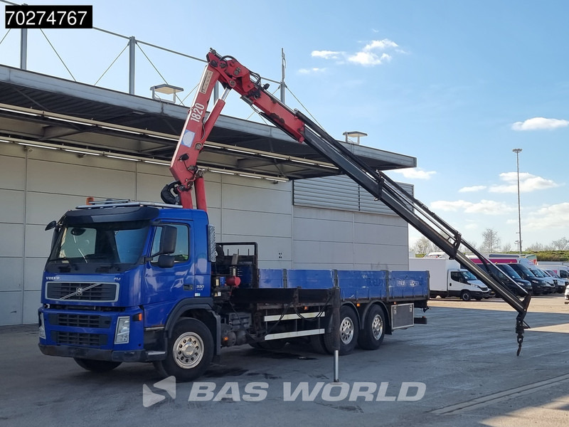 Dropside/ Flatbed truck, Crane truck Volvo FM 330 6X2 HMF 1820 K3 Kran Crane Lift+Steering Axle Xenon Euro 5: picture 5