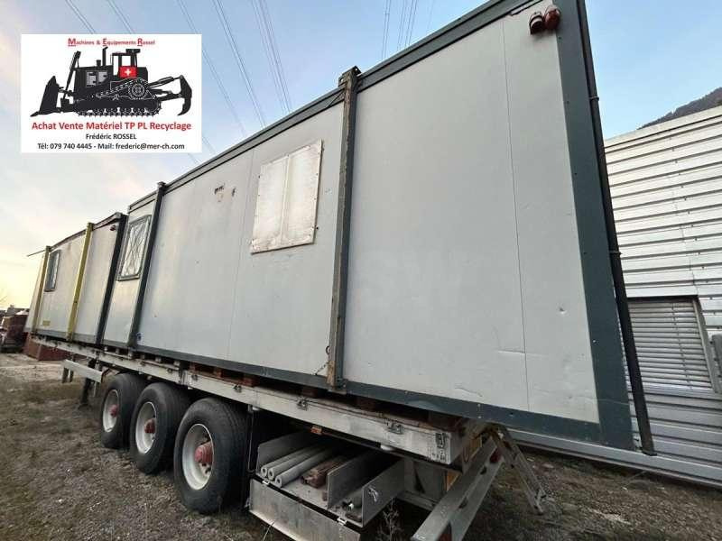 15 M2 - Lot de 2 avec remorque (départ Suisse) - Construction container: picture 1 15 M2 - Lot de 2 avec remorque (départ Suisse) - Construction container: picture 1