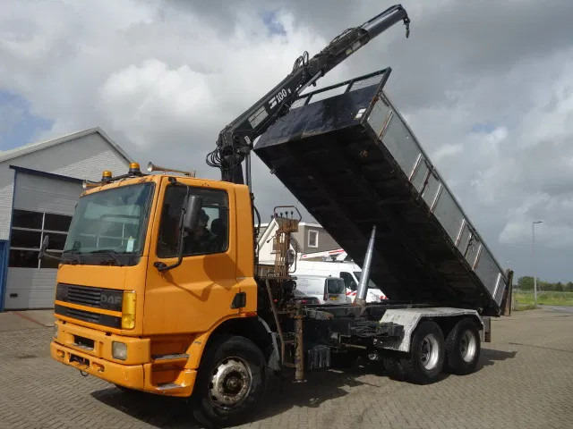 DAF 75ATI 320PK KIPPER EN 10 TON HIAB CRAINE,STEELSPRINGS - Tipper: picture 2 DAF 75ATI 320PK KIPPER EN 10 TON HIAB CRAINE,STEELSPRINGS - Tipper: picture 2