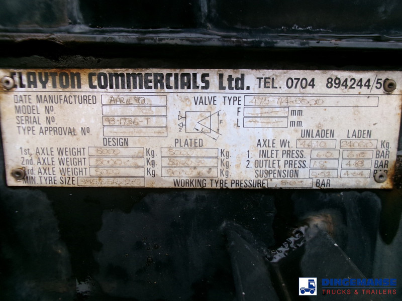Tanker semi-trailer Clayton Food (beer) tank inox 30 m3 / 1 comp: picture 16