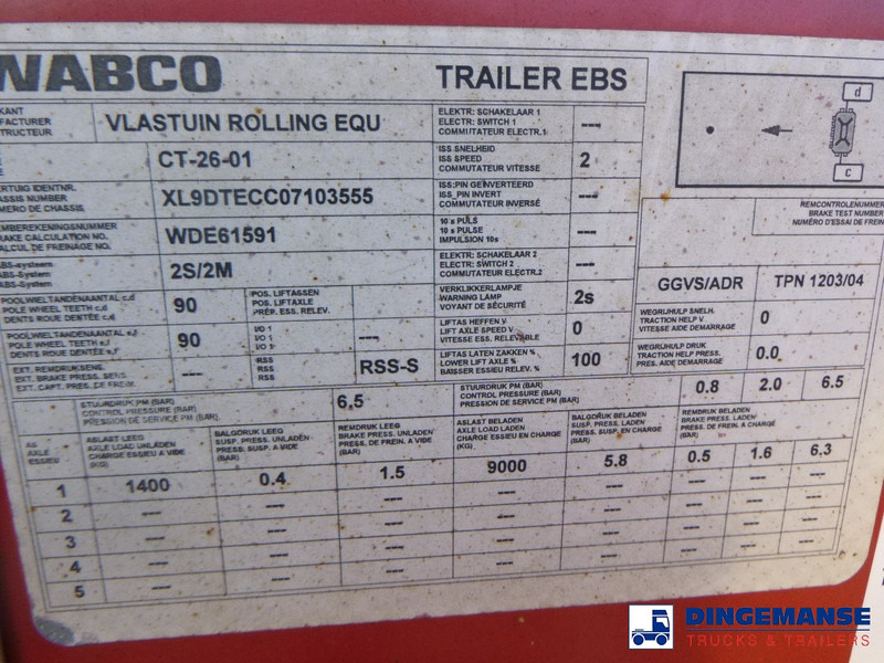 Container transporter/ Swap body truck D-Tec 4-axle container combi trailer (3 + 1 axles) 20-30-40-45 ft: picture 15