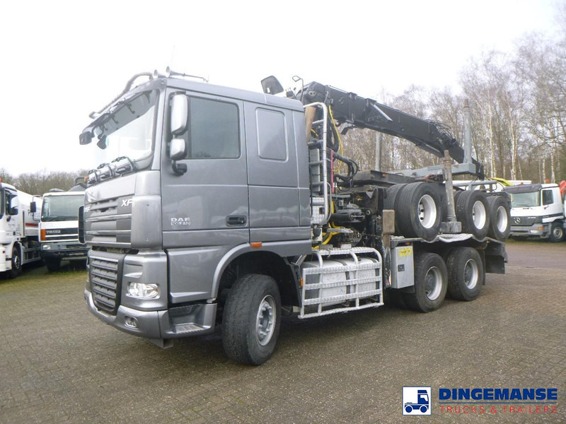 DAF XF 105.510 6x4 + Loglift F281S83 crane / timber truck + dolly - Logging truck, Crane truck: picture 1 DAF XF 105.510 6x4 + Loglift F281S83 crane / timber truck + dolly - Logging truck, Crane truck: picture 1