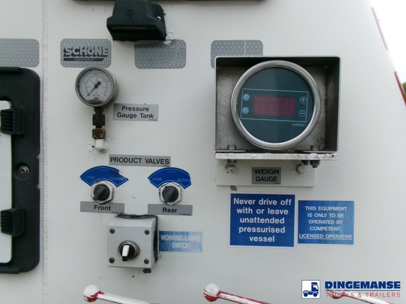 Tanker semi-trailer Feldbinder Powder tank alu 36 m3 / 1 comp: picture 12