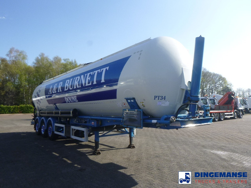Feldbinder Powder tank alu 60 m3 / Compressor diesel engine. - Tanker semi-trailer: picture 2 Feldbinder Powder tank alu 60 m3 / Compressor diesel engine. - Tanker semi-trailer: picture 2