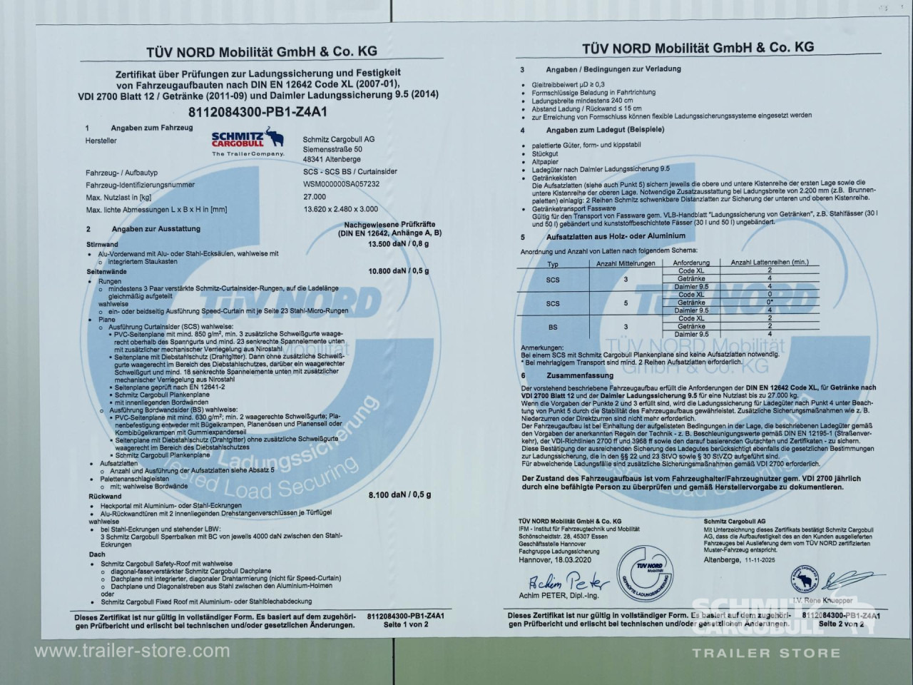 SCHMITZ Auflieger Curtainsider Standard - Curtainsider semi-trailer: picture 4 SCHMITZ Auflieger Curtainsider Standard - Curtainsider semi-trailer: picture 4