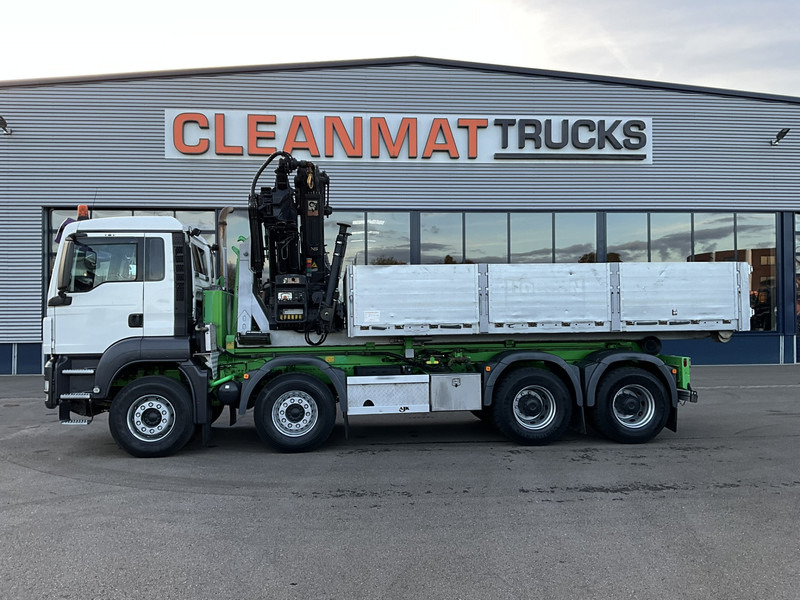 MAN TGA 41.440 8x4 Full Steel AJK 26 Ton haakarmsysteem + Laadplateau met Hiab 28 Tonmeter laadkraan - Hook lift truck: picture 2 MAN TGA 41.440 8x4 Full Steel AJK 26 Ton haakarmsysteem + Laadplateau met Hiab 28 Tonmeter laadkraan - Hook lift truck: picture 2