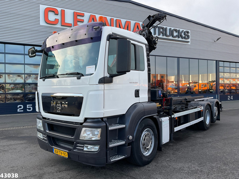Cable system truck, Crane truck MAN TGS 26.320 HMF 20 Tonmeter laadkraan: picture 6
