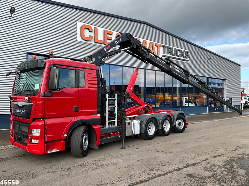 MAN TGX 35.480 8x4 Euro 6 Hiab 28 Tonmeter laadkraan - Hook lift truck, Crane truck: picture 1 MAN TGX 35.480 8x4 Euro 6 Hiab 28 Tonmeter laadkraan - Hook lift truck, Crane truck: picture 1