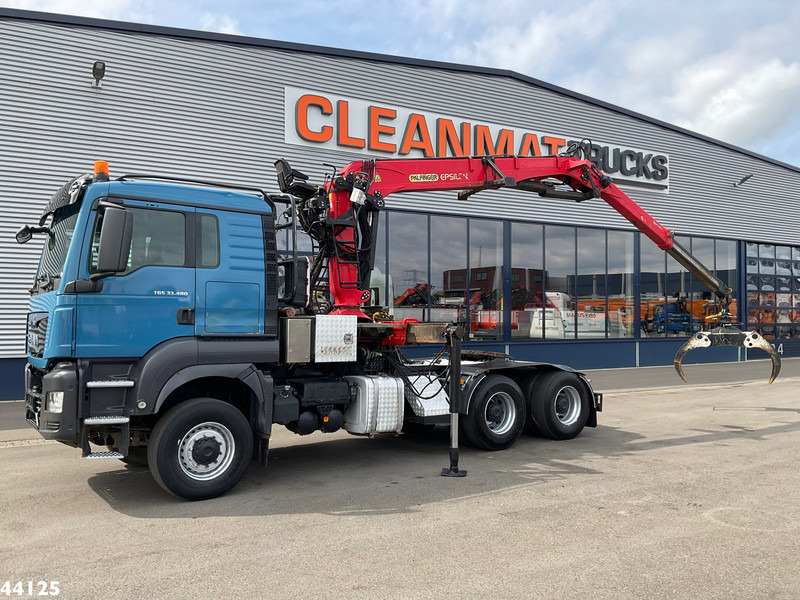 MAN TGS 33.480 6x6 Euro 6 Palfinger 27 Tonmeter boomkraan - Tractor truck: picture 1 MAN TGS 33.480 6x6 Euro 6 Palfinger 27 Tonmeter boomkraan - Tractor truck: picture 1