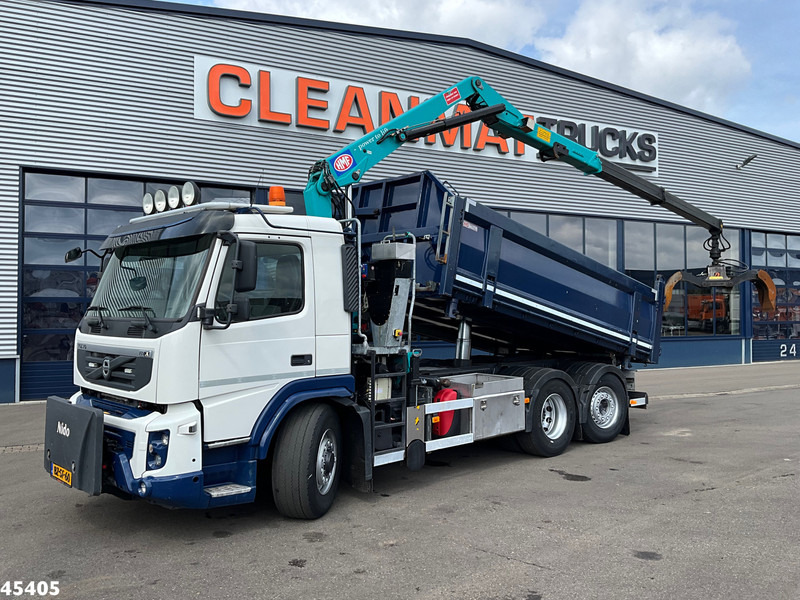 Volvo FM 330 6x2/6x4 Hydrodrive HMF 16 Tonmeter Z-kraan - Tipper, Crane truck: picture 1 Volvo FM 330 6x2/6x4 Hydrodrive HMF 16 Tonmeter Z-kraan - Tipper, Crane truck: picture 1