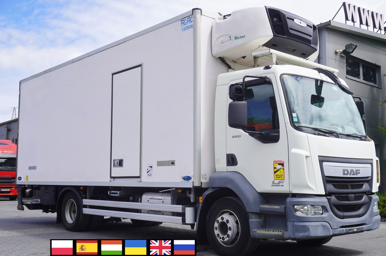 DAF LF 220 / Refrigerator 16 EPAL Multitemp / Carrier Supra 1150 MT / Palfinger 1500 kg - Refrigerator truck: picture 1 DAF LF 220 / Refrigerator 16 EPAL Multitemp / Carrier Supra 1150 MT / Palfinger 1500 kg - Refrigerator truck: picture 1