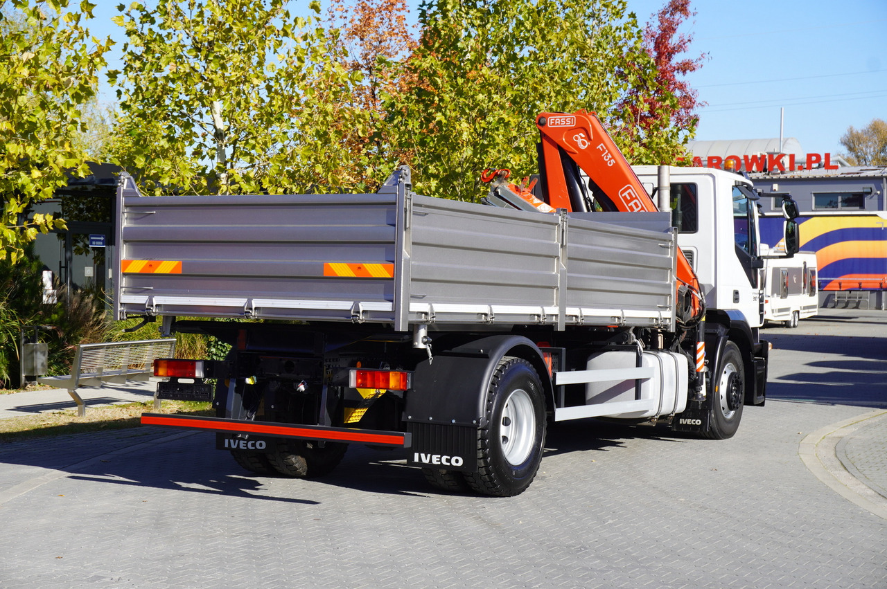 Tipper, Crane truck IVECO Stralis 310 E6 / NEW 3-sided tipper / Fassi F135 crane with remote control: picture 9