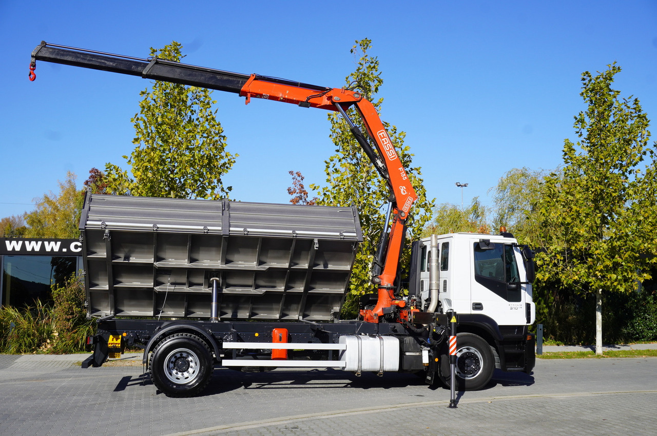 Tipper, Crane truck IVECO Stralis 310 E6 / NEW 3-sided tipper / Fassi F135 crane with remote control: picture 13