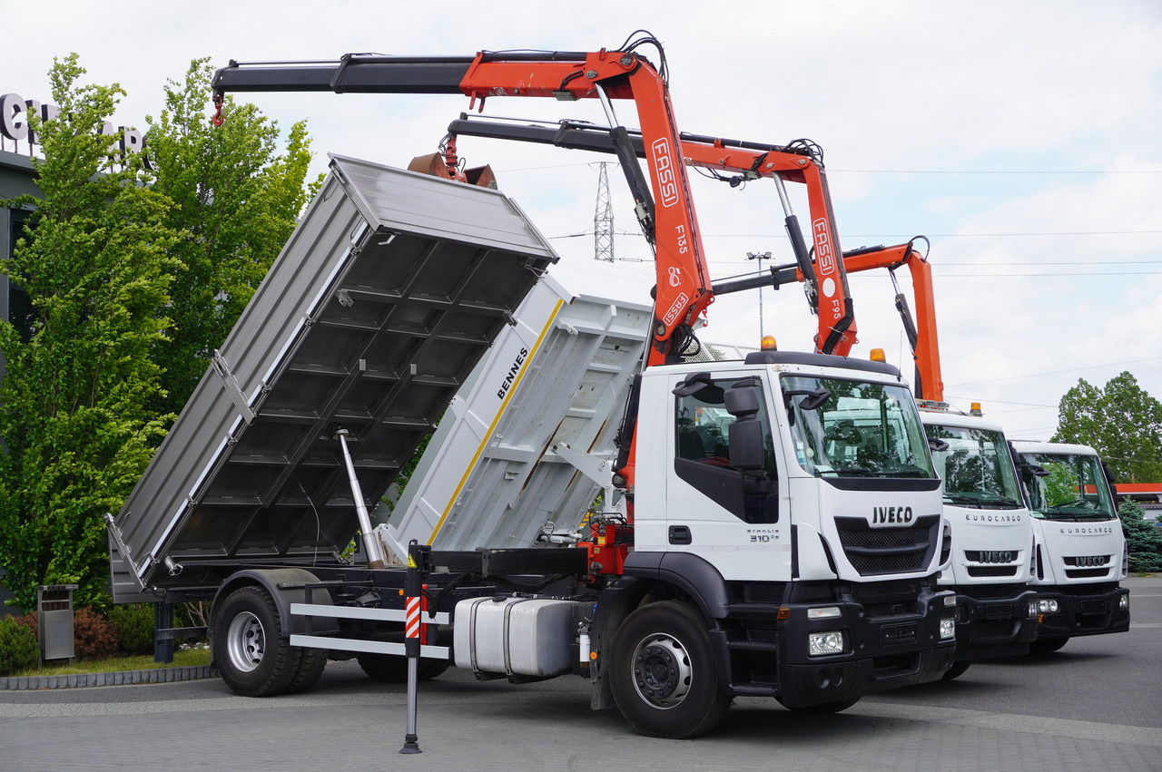 IVECO Stralis 310 E6 / NEW 3-sided tipper / Fassi F135 crane with remote control - Tipper, Crane truck: picture 2 IVECO Stralis 310 E6 / NEW 3-sided tipper / Fassi F135 crane with remote control - Tipper, Crane truck: picture 2