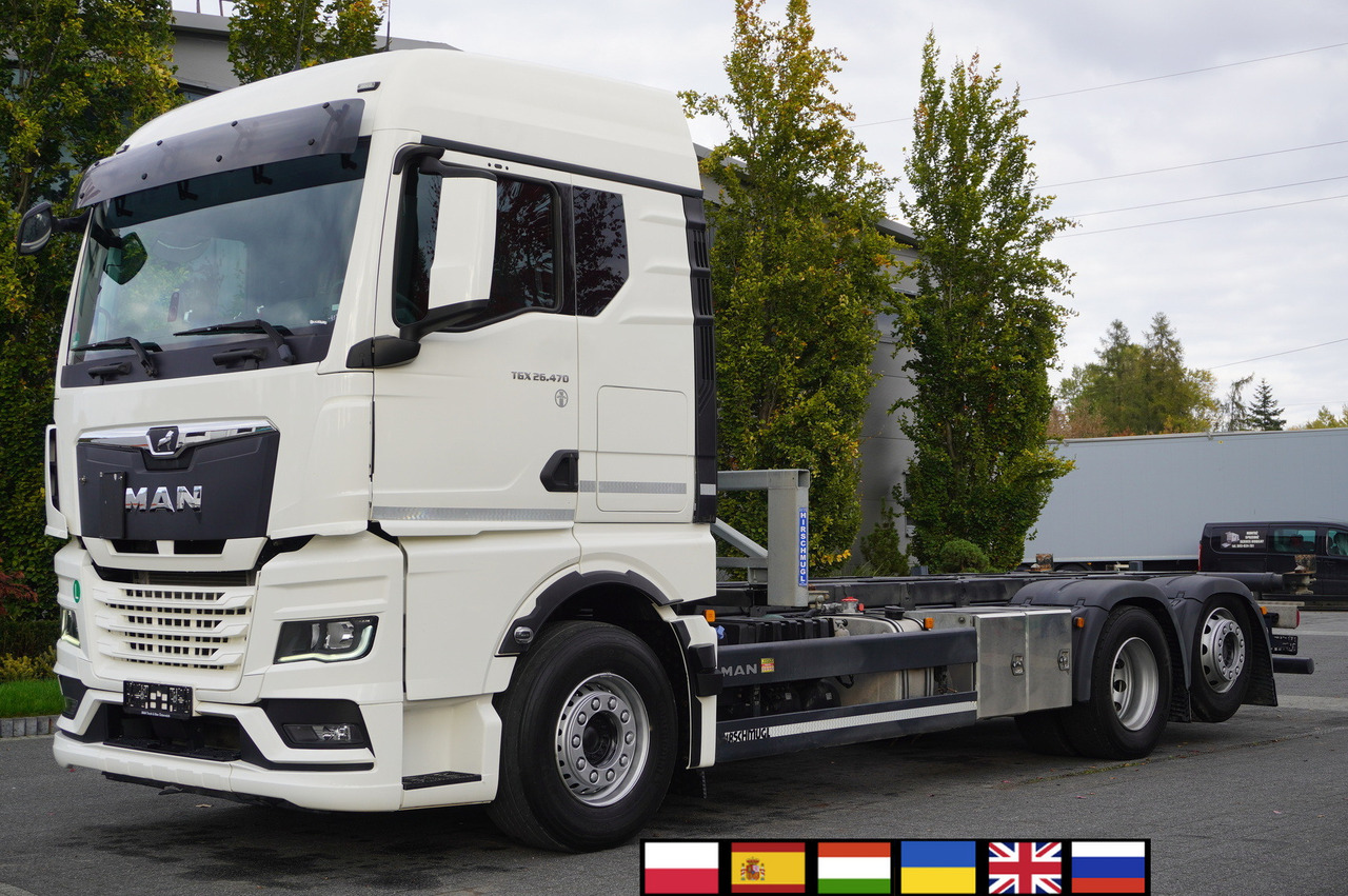 MAN TGX 26.470 6x2 COINTAINERKIPPER HYVA HIRMSCHLING / 200 tho. km! - Container transporter/ Swap body truck: picture 1 MAN TGX 26.470 6x2 COINTAINERKIPPER HYVA HIRMSCHLING / 200 tho. km! - Container transporter/ Swap body truck: picture 1