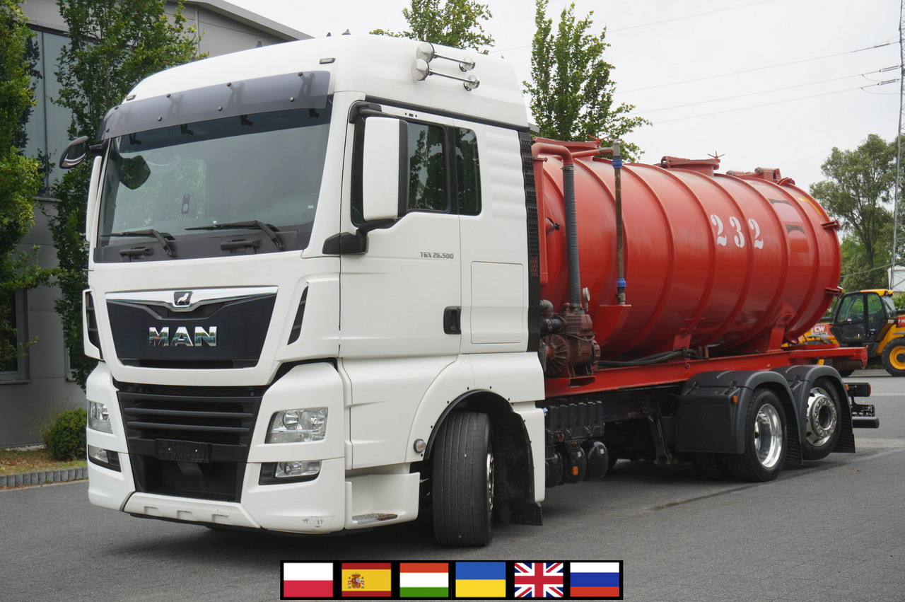 MAN TGX 26.500 / NEW Stal Septic barrel 13000 l / steering 3rd axle - Tanker truck: picture 1 MAN TGX 26.500 / NEW Stal Septic barrel 13000 l / steering 3rd axle - Tanker truck: picture 1
