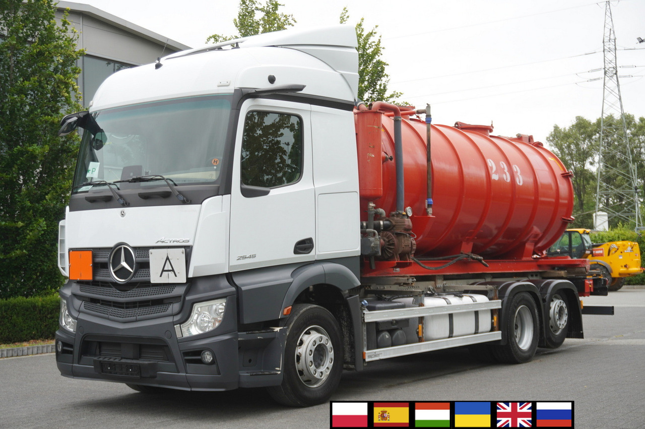 MERCEDES-BENZ Actros 2545 6 × 2 MP5 / NEW septic barrel 13000 L - Tanker truck: picture 1 MERCEDES-BENZ Actros 2545 6 × 2 MP5 / NEW septic barrel 13000 L - Tanker truck: picture 1