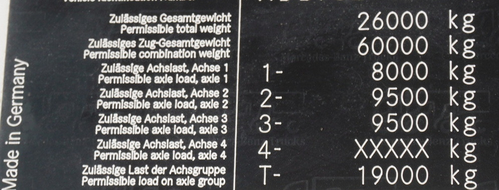 Dropside/ Flatbed truck, Crane truck MERCEDES-BENZ Actros 2641 6×4 E5 / Crane / Dumper / 110000 km!: picture 7 Dropside/ Flatbed truck, Crane truck MERCEDES-BENZ Actros 2641 6×4 E5 / Crane / Dumper / 110000 km!: picture 7