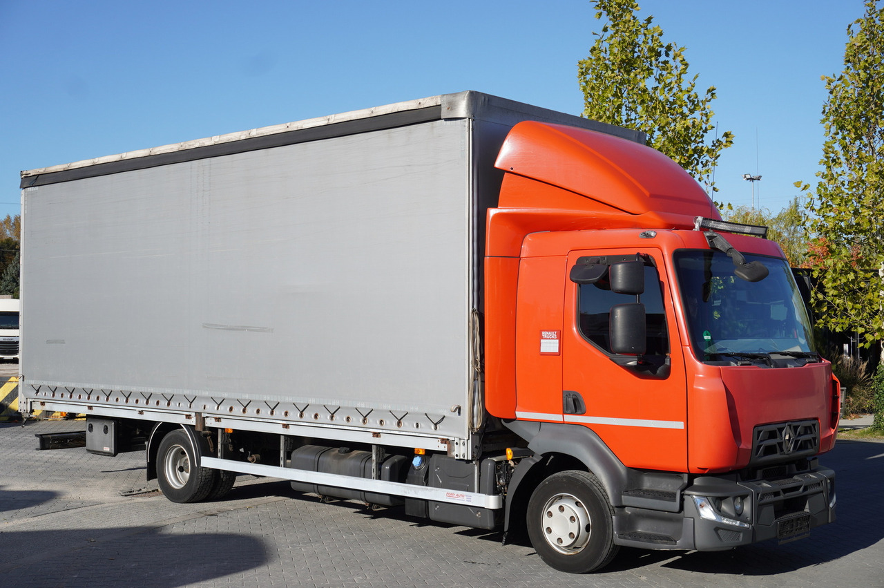 RENAULT Midlum 12.245 / dropside / sleeper / 18 pallets - Curtain side truck: picture 2 RENAULT Midlum 12.245 / dropside / sleeper / 18 pallets - Curtain side truck: picture 2