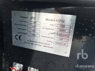 JPC HT12 (Unused) - Mini excavator: picture 4 JPC HT12 (Unused) - Mini excavator: picture 4