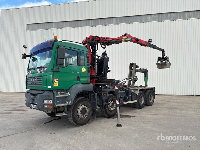 2006 MAN TGA 35.350 8x4 Camion Ampliroll Grue Palfi ... Roll-Off Truck - Hook lift truck, Crane truck: picture 2 2006 MAN TGA 35.350 8x4 Camion Ampliroll Grue Palfi ... Roll-Off Truck - Hook lift truck, Crane truck: picture 2