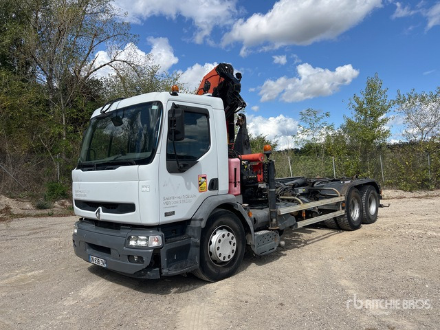 2006 Renault Premium 320DdCi 6x2 Camion Ampliroll Avec Grue ... Roll-Off Truck - Hook lift truck: picture 1 2006 Renault Premium 320DdCi 6x2 Camion Ampliroll Avec Grue ... Roll-Off Truck - Hook lift truck: picture 1