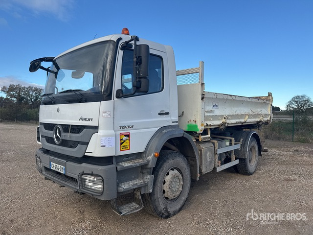 2012 Mercedes-Benz Axor 1833 4x2 Camion Bi-Benne S/A Dump Truck - Tipper: picture 1 2012 Mercedes-Benz Axor 1833 4x2 Camion Bi-Benne S/A Dump Truck - Tipper: picture 1