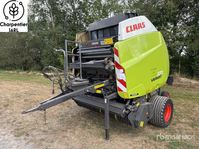 2014 Claas Variant 370 Presse A Balles Rondes 1 Essieu S/A Round Baler - Round baler: picture 1 2014 Claas Variant 370 Presse A Balles Rondes 1 Essieu S/A Round Baler - Round baler: picture 1