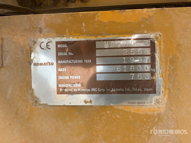 1997 Komatsu HD785-3 Haul Truck - Rigid dumper/ Rock truck: picture 5 1997 Komatsu HD785-3 Haul Truck - Rigid dumper/ Rock truck: picture 5