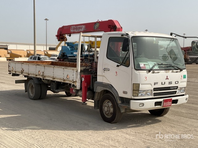Mitsubishi KK-FK71HJ - Dropside/ Flatbed truck, Crane truck: picture 1 Mitsubishi KK-FK71HJ - Dropside/ Flatbed truck, Crane truck: picture 1