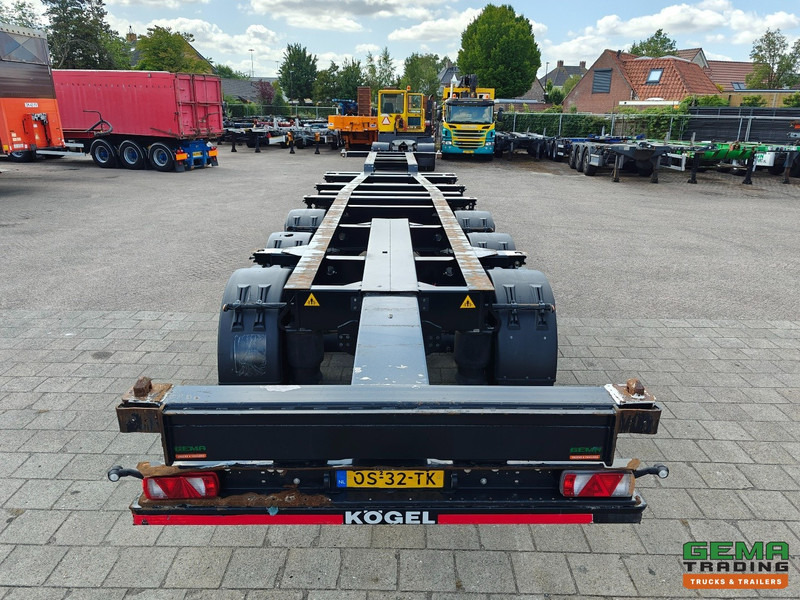 Container transporter/ Swap body semi-trailer Kögel PORT 40 SIMPLEX 20 3-Assen SAF - Schijfremmen - 2x20FT/30FT/40FT - Achterschuiver: picture 8
