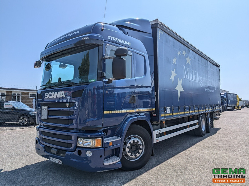 Scania G360 6x2/4 Streamline Euro6 - Retarder - Schuifzeilenbak 8.2M + Laadklep 1500kg - Smart Tacho V2 - Curtain side truck: picture 1 Scania G360 6x2/4 Streamline Euro6 - Retarder - Schuifzeilenbak 8.2M + Laadklep 1500kg - Smart Tacho V2 - Curtain side truck: picture 1