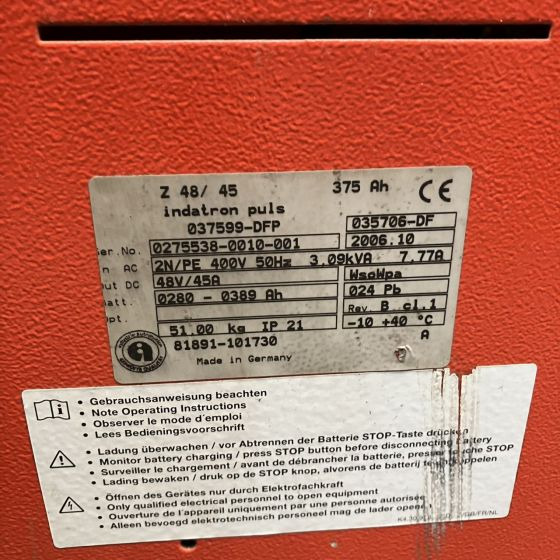Hawker 48V/45A - Electrical system for Material handling equipment: picture 4 Hawker 48V/45A - Electrical system for Material handling equipment: picture 4
