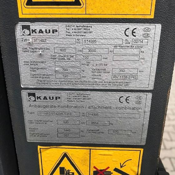 Kaup Triple pallet Handler with Pantograph - Forks for Material handling equipment: picture 4 Kaup Triple pallet Handler with Pantograph - Forks for Material handling equipment: picture 4