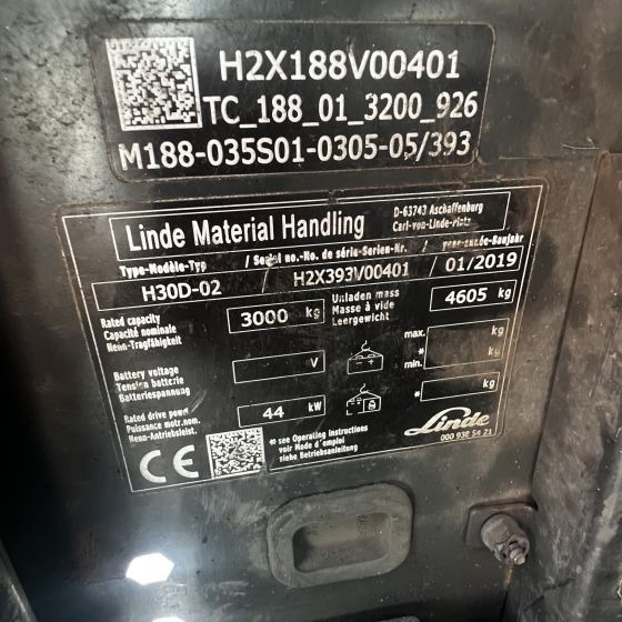 Diesel forklift linde H30D-02 (393) EVO: picture 17