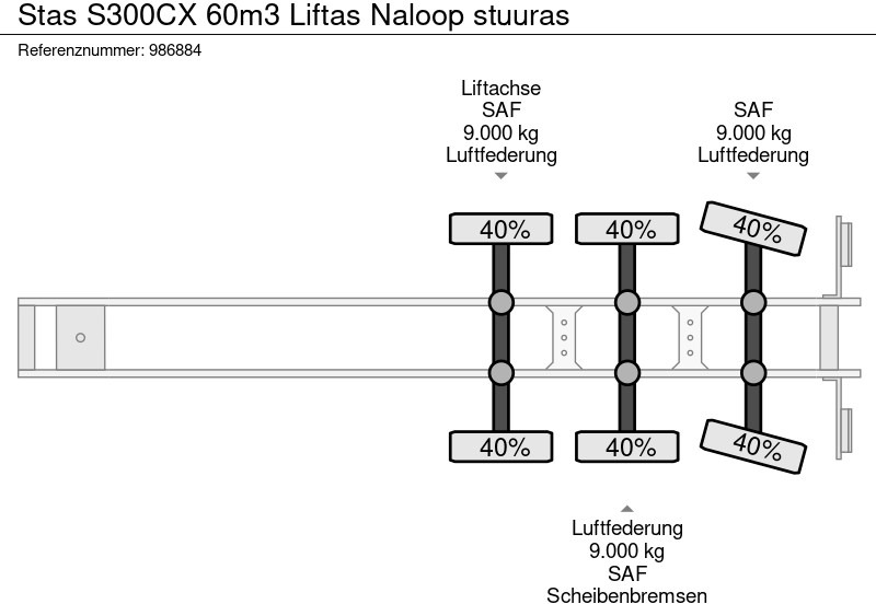 Tipper semi-trailer Stas S300CX 60m3 Liftas Naloop stuuras: picture 19 Tipper semi-trailer Stas S300CX 60m3 Liftas Naloop stuuras: picture 19