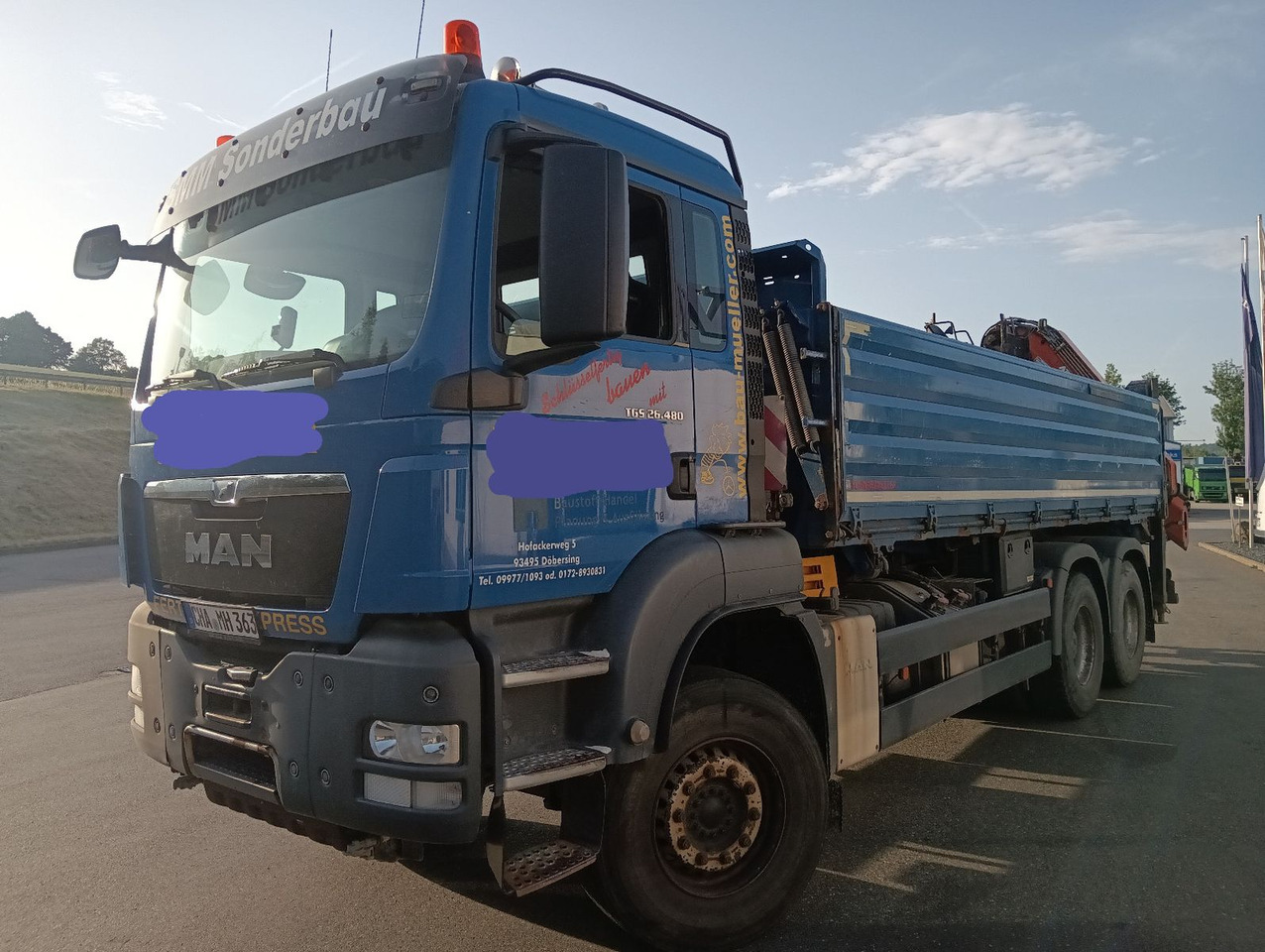 MAN TGS 26:480 6x4 EURO5 ATLAS 240.2E-A4 3-S-Kipper - Tipper, Crane truck: picture 1 MAN TGS 26:480 6x4 EURO5 ATLAS 240.2E-A4 3-S-Kipper - Tipper, Crane truck: picture 1