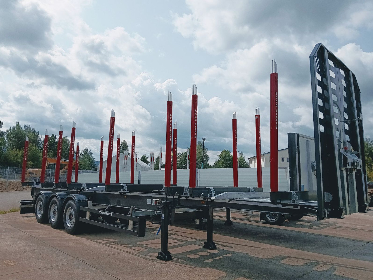 Schwarzmüller 3-A Rungensattel 8xRungSchemel 5800kg NEU sofort Schwarzmüller 3-A Rungensattel 8xRungSchemel 5800kg NEU sofort - Log semi-trailer: picture 1 Schwarzmüller 3-A Rungensattel 8xRungSchemel 5800kg NEU sofort Schwarzmüller 3-A Rungensattel 8xRungSchemel 5800kg NEU sofort - Log semi-trailer: picture 1