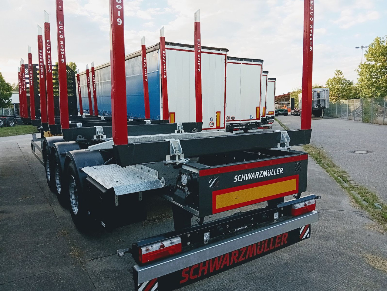 Schwarzmüller 3-A Rungensattel 8xRungSchemel 5800kg NEU sofort Schwarzmüller 3-A Rungensattel 8xRungSchemel 5800kg NEU sofort - Log semi-trailer: picture 5 Schwarzmüller 3-A Rungensattel 8xRungSchemel 5800kg NEU sofort Schwarzmüller 3-A Rungensattel 8xRungSchemel 5800kg NEU sofort - Log semi-trailer: picture 5