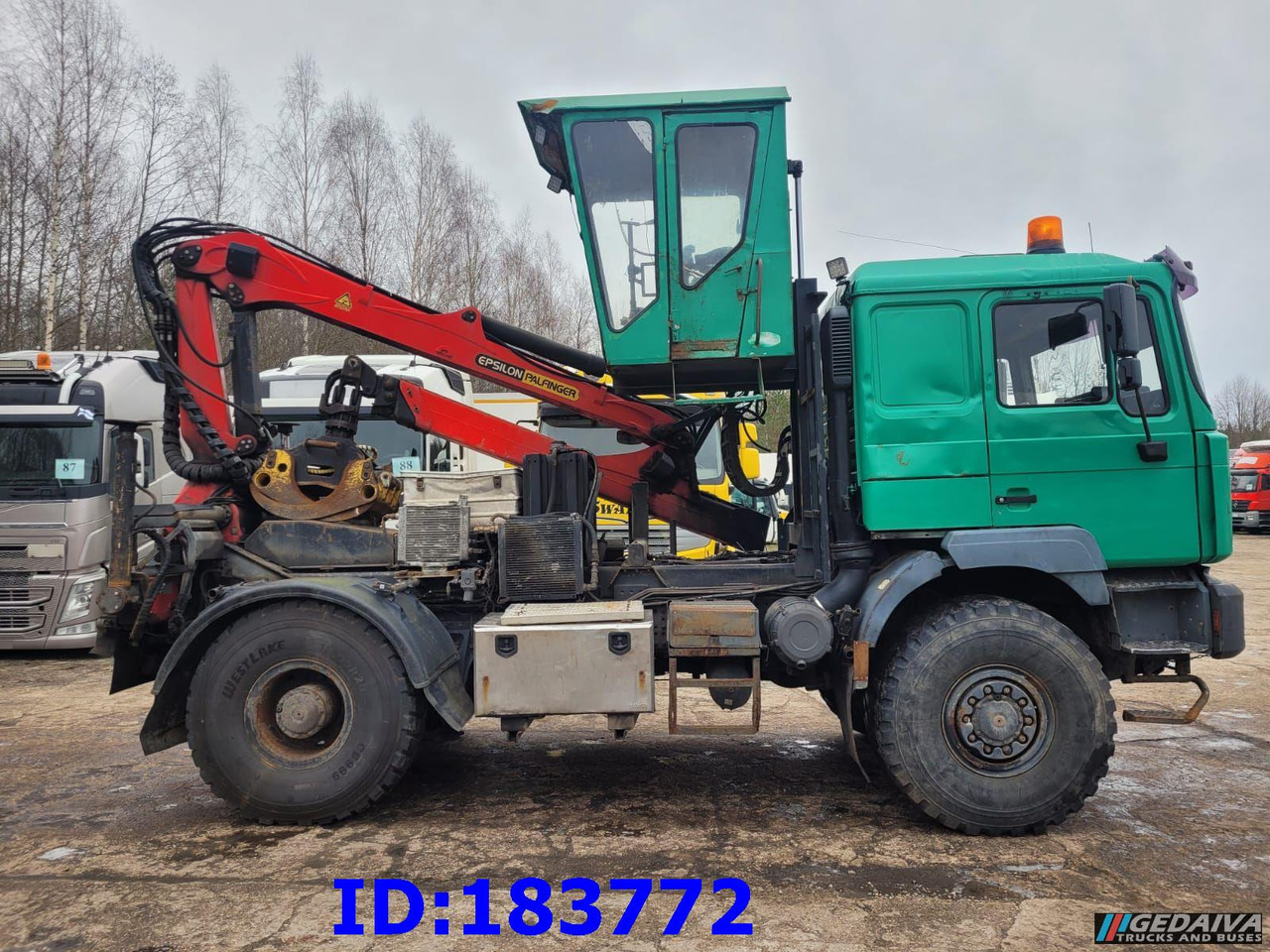 MAN 18.410 4x4 + Epsilon Palfinger SRX39 - Logging truck, Crane truck: picture 5 MAN 18.410 4x4 + Epsilon Palfinger SRX39 - Logging truck, Crane truck: picture 5