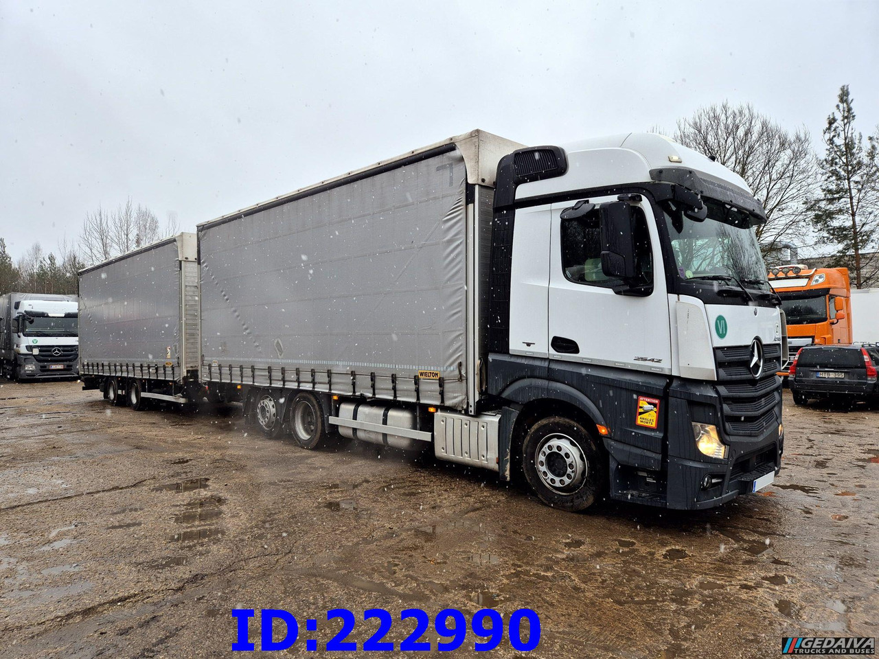 MERCEDES-BENZ Actros 2542 6x2 Euro6 + Wielton trailer - Curtain side truck: picture 4 MERCEDES-BENZ Actros 2542 6x2 Euro6 + Wielton trailer - Curtain side truck: picture 4