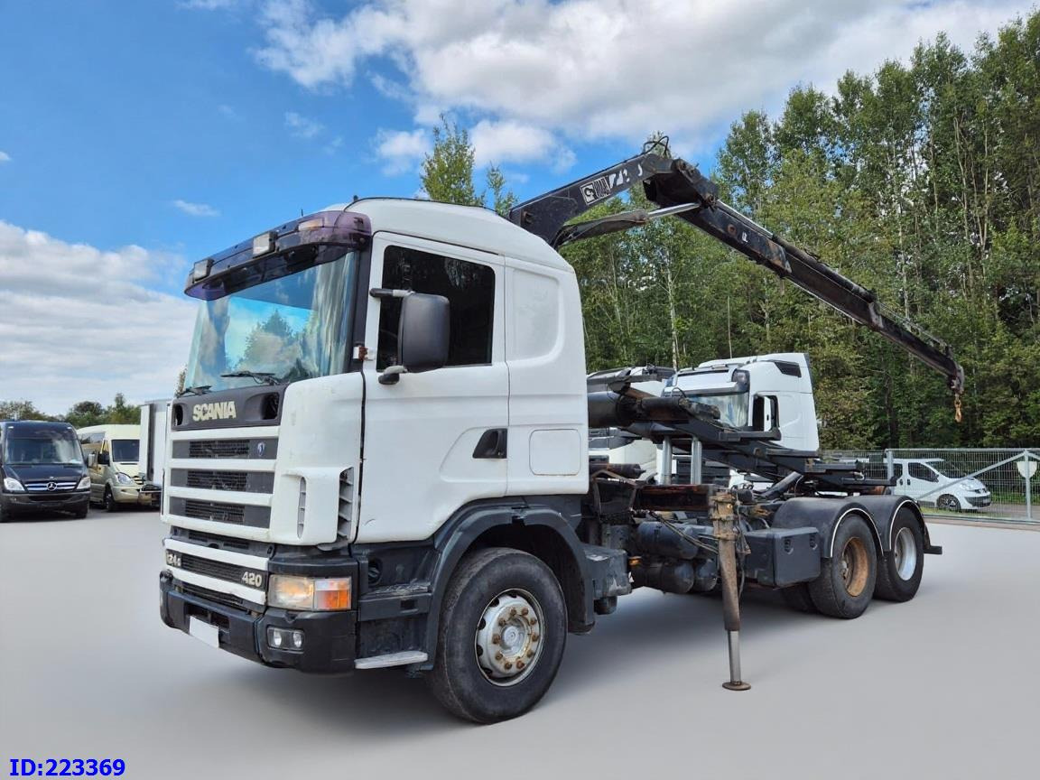 SCANIA R124 420 + Crane HIAB 140AW - Tipper: picture 1 SCANIA R124 420 + Crane HIAB 140AW - Tipper: picture 1