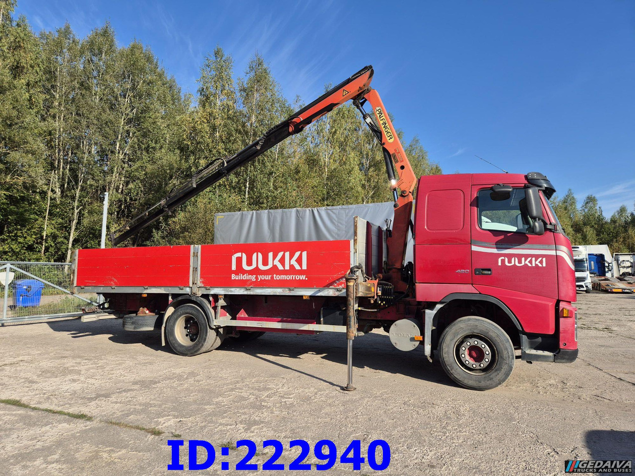 VOLVO FH12 420HP + Crane Palfinger PK9501 - Dropside/ Flatbed truck: picture 3 VOLVO FH12 420HP + Crane Palfinger PK9501 - Dropside/ Flatbed truck: picture 3