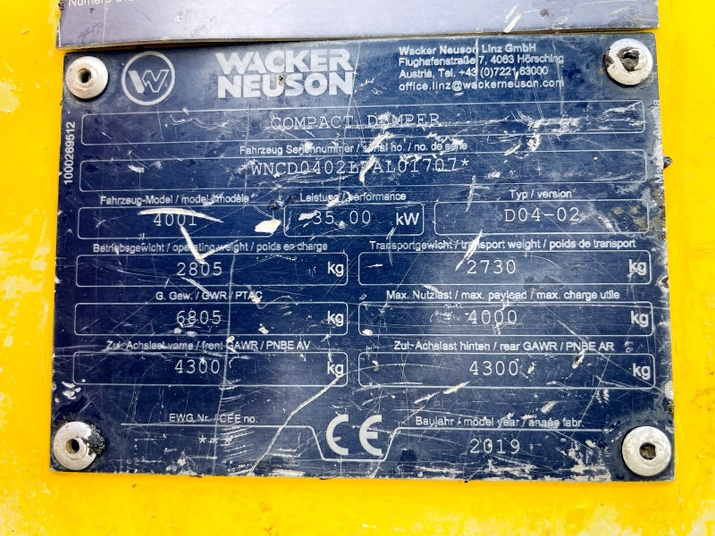 Neuson 4001 (4075) - Mini dumper: picture 3 Neuson 4001 (4075) - Mini dumper: picture 3