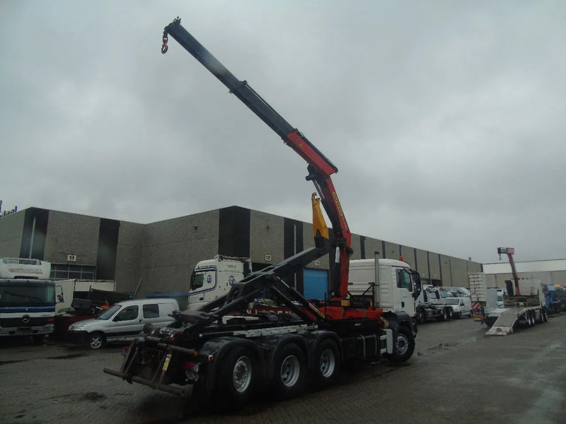 Hook lift truck, Crane truck MAN TGS 35.440 + PALFINGER 24500 + 8X4 + EURO 5 + REMOTE: picture 6