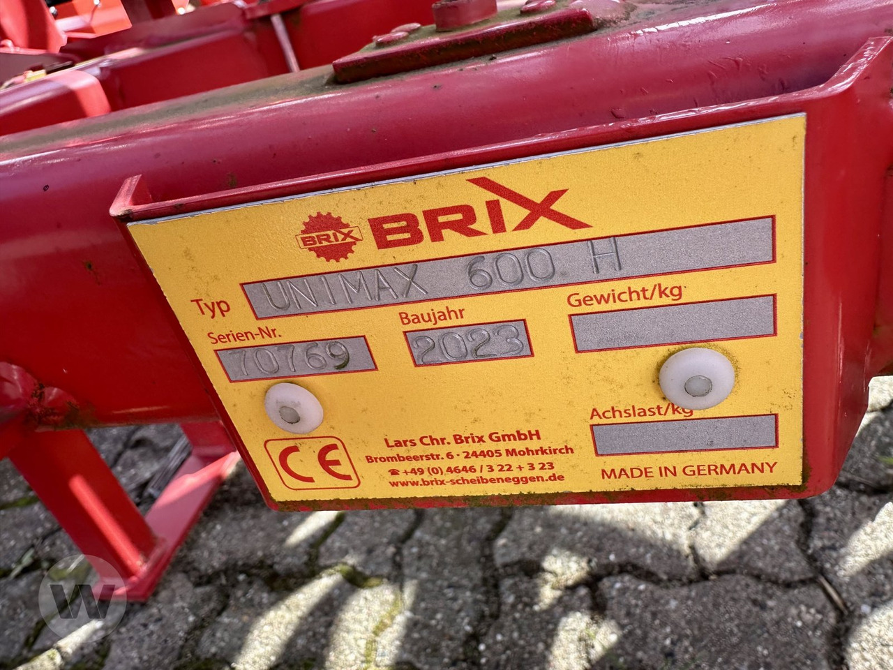 Brix UNIMAX 600 H - Cultivator: picture 5 Brix UNIMAX 600 H - Cultivator: picture 5